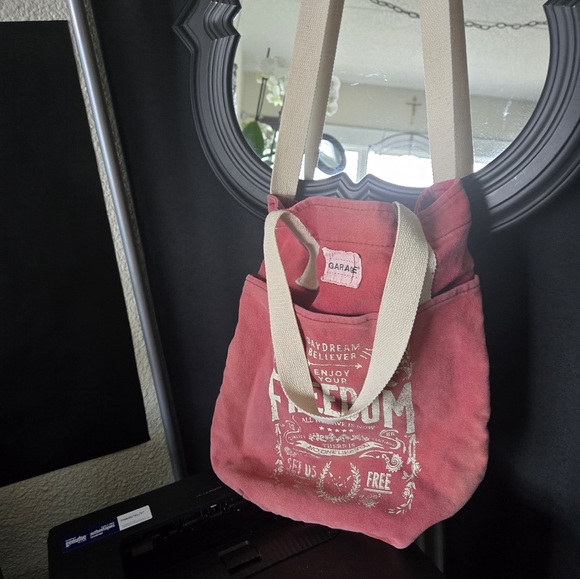 Pink Canvas Tote Bag - Picture 2 of 3